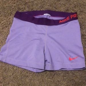 Purple Nike spandex